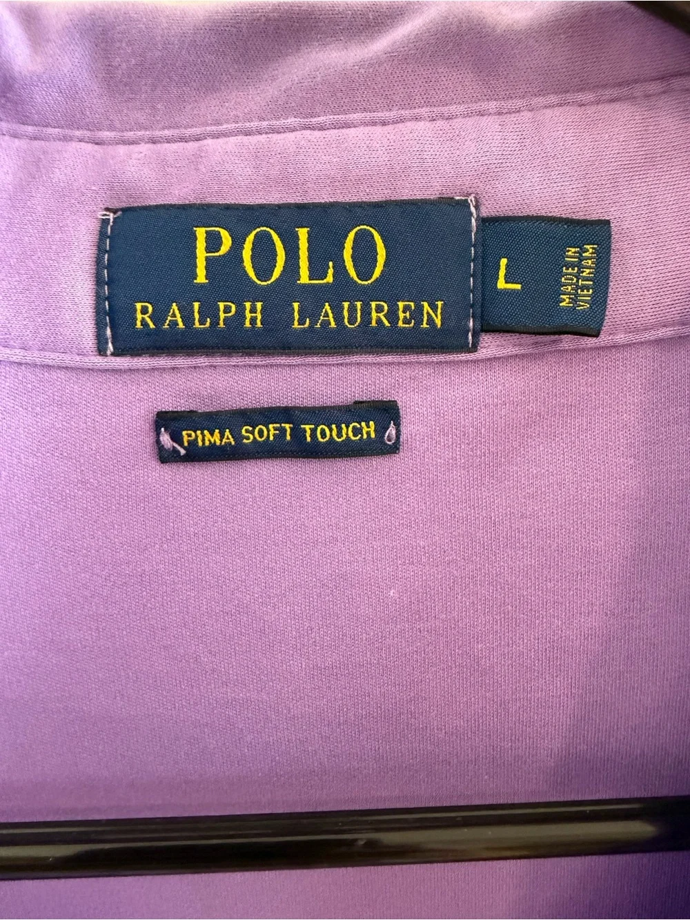 Ralph Lauren Men’s Purple Polo with Green Pony